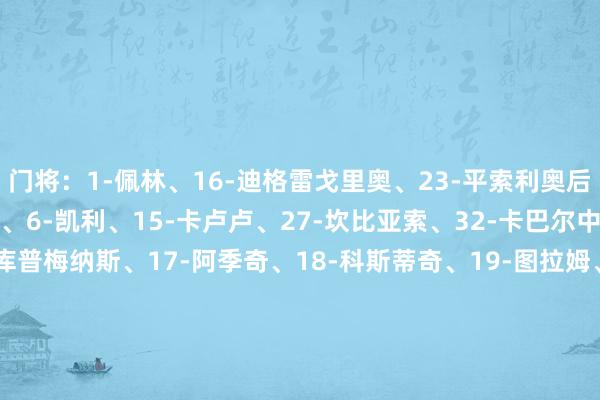 门将：1-佩林、16-迪格雷戈里奥、23-平索利奥后卫：3-布雷默、4-加蒂、6-凯利、15-卡卢卢、27-坎比亚索、32-卡巴尔中场：5-洛卡特利、8-库普梅纳斯、17-阿季奇、18-科斯蒂奇、19-图拉姆、21-米雷蒂、22-麦肯尼时尚：7-小孔塞桑、10-伊尔迪兹、11-热格罗瓦、13-博加、14-米利克、20-奥蓬达、30-戴维体育集锦