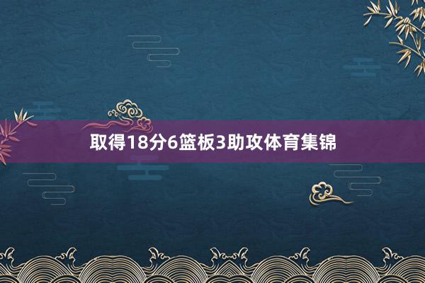 取得18分6篮板3助攻体育集锦