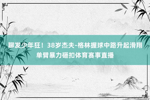 聊发少年狂！38岁杰夫-格林握球中路升起滑翔单臂暴力砸扣体育赛事直播