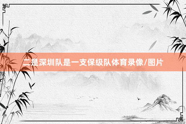 二是深圳队是一支保级队体育录像/图片