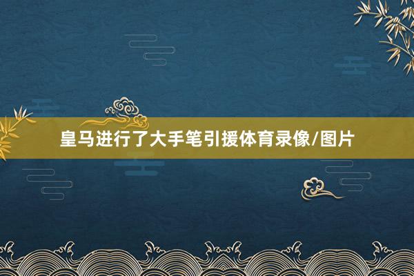 皇马进行了大手笔引援体育录像/图片
