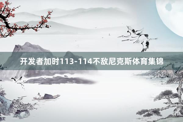 开发者加时113-114不敌尼克斯体育集锦