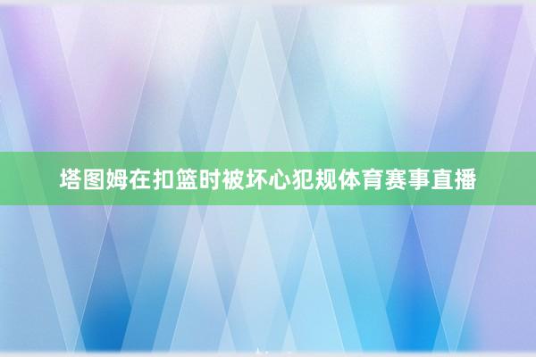 塔图姆在扣篮时被坏心犯规体育赛事直播