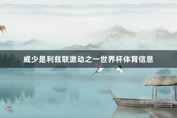 威少是利兹联激动之一世界杯体育信息