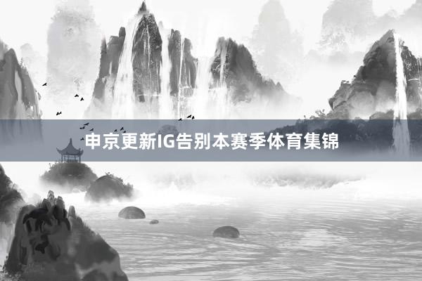 申京更新IG告别本赛季体育集锦