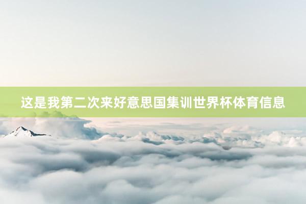 这是我第二次来好意思国集训世界杯体育信息