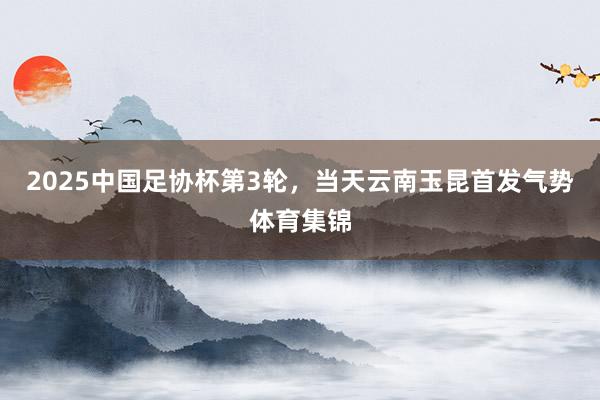 2025中国足协杯第3轮，当天云南玉昆首发气势体育集锦
