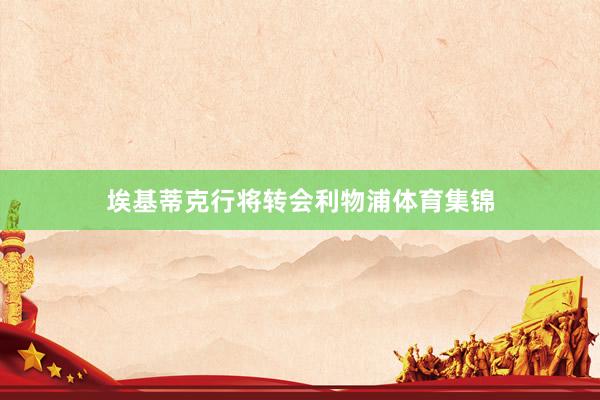 埃基蒂克行将转会利物浦体育集锦