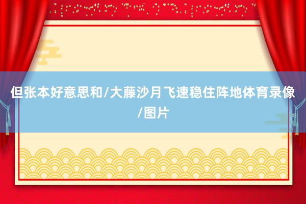 但张本好意思和/大藤沙月飞速稳住阵地体育录像/图片
