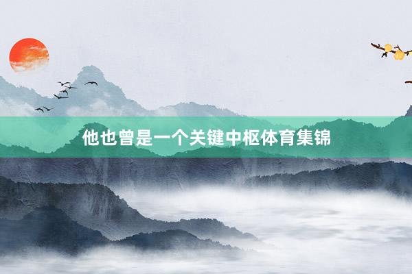 他也曾是一个关键中枢体育集锦