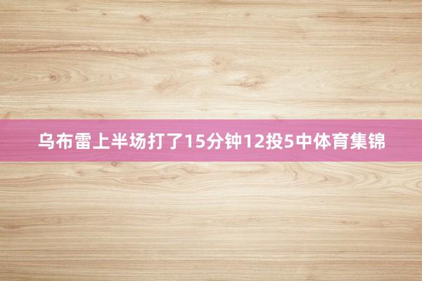 乌布雷上半场打了15分钟12投5中体育集锦