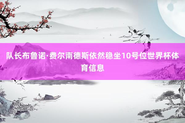 队长布鲁诺·费尔南德斯依然稳坐10号位世界杯体育信息