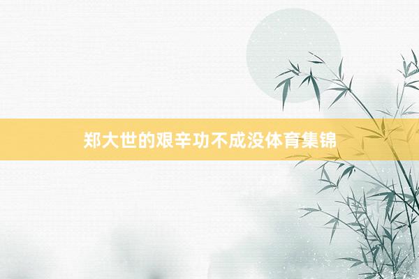 郑大世的艰辛功不成没体育集锦