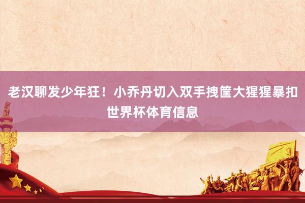 老汉聊发少年狂！小乔丹切入双手拽筐大猩猩暴扣世界杯体育信息