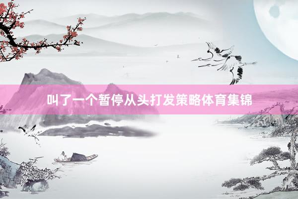 叫了一个暂停从头打发策略体育集锦
