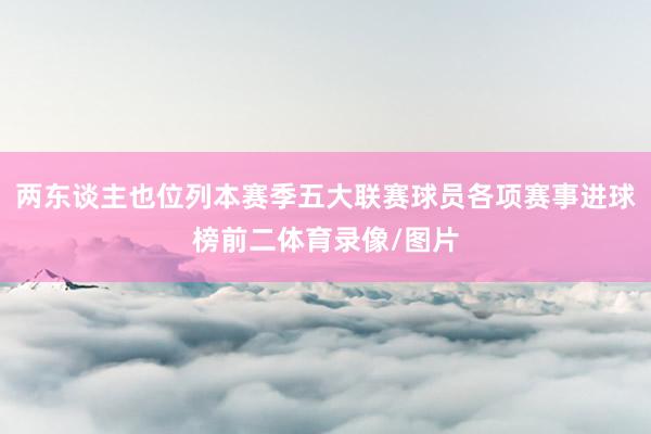 两东谈主也位列本赛季五大联赛球员各项赛事进球榜前二体育录像/图片