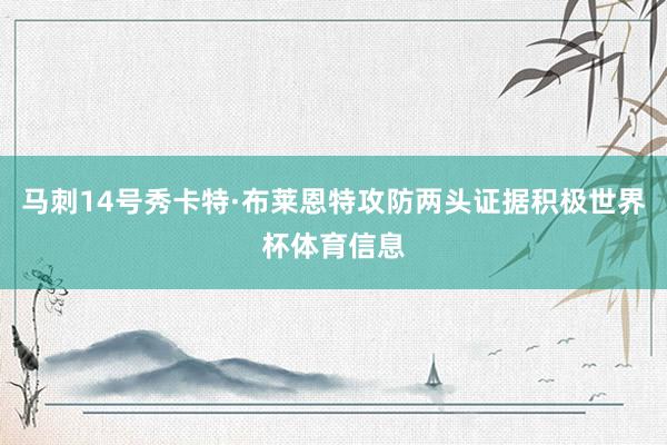 马刺14号秀卡特·布莱恩特攻防两头证据积极世界杯体育信息